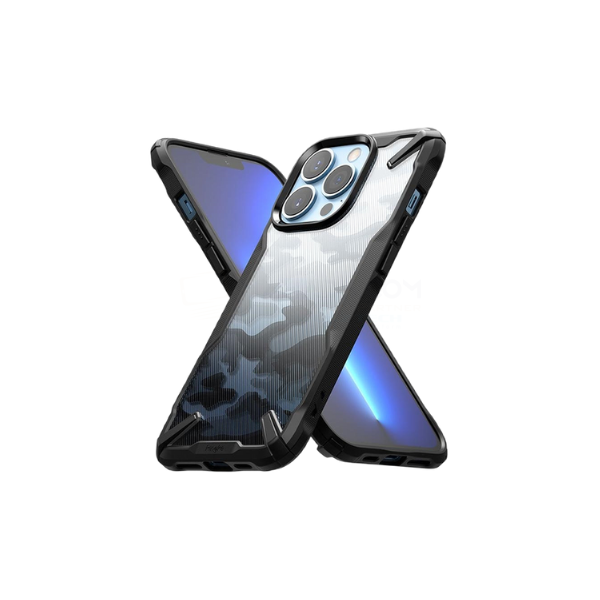 Ringke Fusion-X iPhone 13 Pro Cover-Camo Black