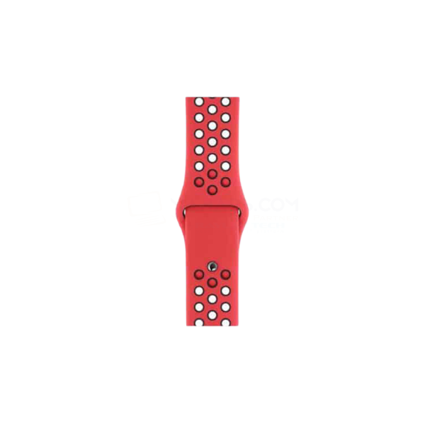Apple Watch Soft Silicone Nike Sports Band Red-Black (Near to Original)